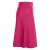 Vishes - Rock Damen Knielang Bio Baumwolle Breiter Bund Jersey Röcke Basic rosa 42