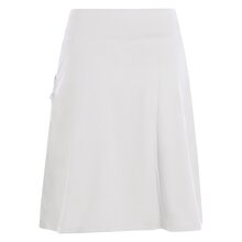 Vishes - Rock Damen Knielang Bio Baumwolle Breiter Bund Jersey Röcke Basic weiß 42