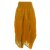 Vishes - Damen Rock Knöchel-lang Sommer-Rock Ballon-Rock Einfarbig gelb 46