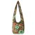 Vishes Schultertasche Beuteltasche aus Baumwolle Blumen Hippie Tasche