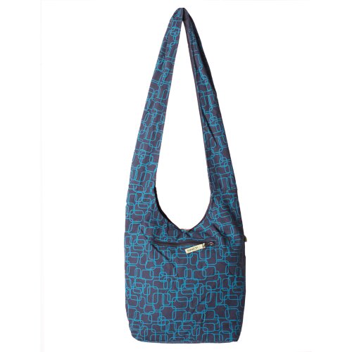 Vishes Umhängetasche Beuteltasche bedruckt Hippie, Yogi Tasche