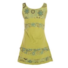 Vishes Minikleid Damen Ärmellos Bedruckt Patchwork...