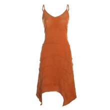 Vishes Sommerkleid Damen Träger Patchwork Zipfelsaum...