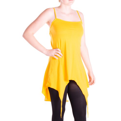 Vishes Zipfeltunika Damen Träger Verstellbar Asymmetrisch Jersey