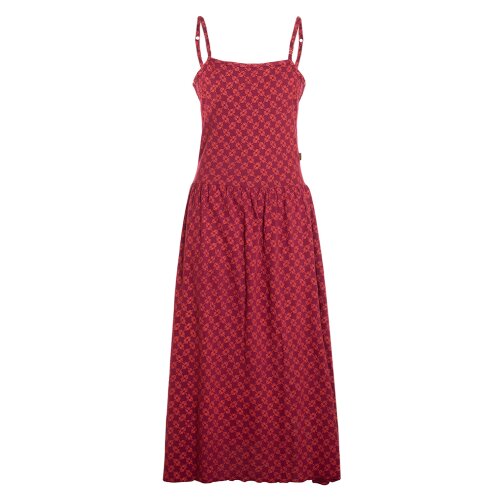 Vishes Langes Sommerkleid Damen Träger Bedruckt Jersey Baumwolle