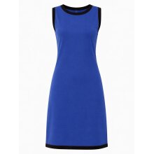 Vishes Kleid Damen Ärmellos Zweifarbig Kontrastrand...