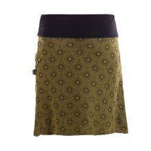 Vishes Minirock Damen Jersey Blumen Stickerei Taschen...