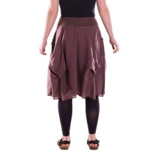 Vishes Damen knielanger Rock Baumwolle Vintage, Retro...