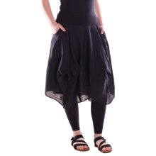 Vishes Damen knielanger Rock Baumwolle Vintage, Retro...