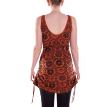 vishes verstellbares Hippie Kleid dunkelorange 36