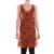 vishes verstellbares Hippie Kleid dunkelorange 36