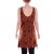 vishes verstellbares Hippie Kleid dunkelorange 36