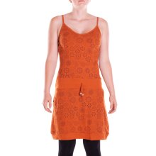 vishes Sommerkleid Minikleid bedruckt dunkelorange 40