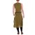 vishes Kleid lang Hippie Kleid mit geflochtenem Gürtel olive M