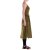 vishes Kleid lang Hippie Kleid mit geflochtenem Gürtel olive M