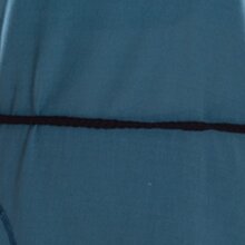 vishes Kleid lang Hippie Kleid mit geflochtenem Gürtel türkis L