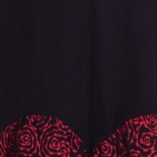 Vishes Damen Mini-Kleid Tunika Baumwolle Cutwork-Lagenlook Racerback schwarz 40