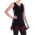 Vishes Damen Mini-Kleid Tunika Baumwolle Cutwork-Lagenlook Racerback schwarz 40