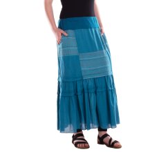 Vishes Damen Lagenrock Baumwolle Casual elastischer Bund...