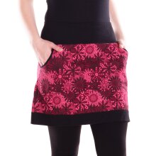 Vishes Damen Mini-Rock Baumwolle Blumen-Muster...