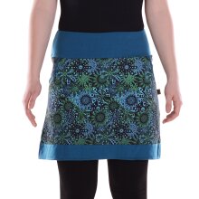 Vishes Damen Mini-Rock Baumwolle Blumen-Muster...