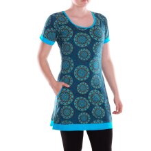 Vishes Damen Mini-Kleid Baumwolle geometrisch Pull On mit...