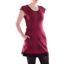 Vishes Damen Mini-Kleid Baumwolle Casual A-Linie mit...