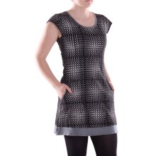 Vishes Damen Mini-Kleid Baumwolle Casual A-Linie mit...