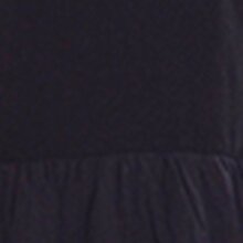 Vishes Damen Wadenlang Kleid Baumwolle Casual verstellbares Kleid schwarz 46