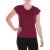 Vishes Basic Shirt Damen Kurzarm Unifarben Jersey Baumwolle Sommertop dunkelrot 38