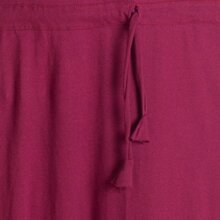 Vishes Langes einfaches Basis Sommerkleid aus Jersey mit Tunnelzug dunkelrot 42