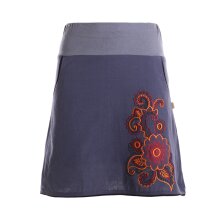 vishes bestickter Mini Sommerrrock grau 40