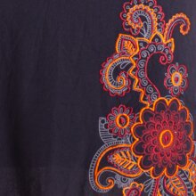 vishes bestickter Mini Sommerrrock schwarz 34