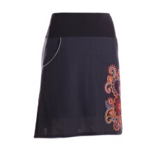 vishes bestickter Mini Sommerrrock schwarz 34