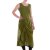 Vishes Damen Wadenlang Kleid Baumwolle Casual Pull On verstellbar olive 48