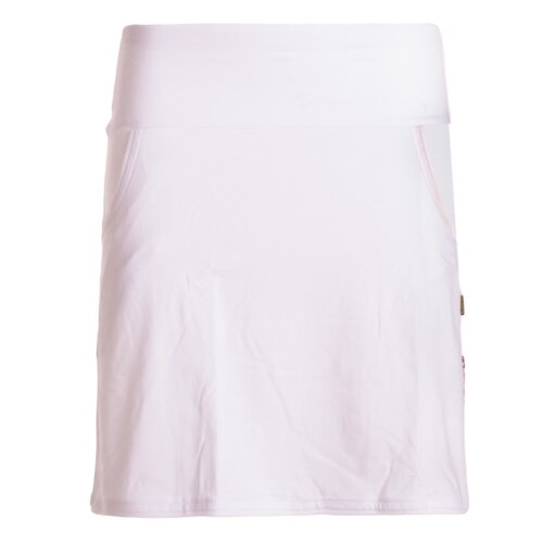 Vishes - Kurzer Damen Basic Rock Bio-Rock Baumwoll-Rock Einfarbig Schlicht weiß 40