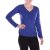 Vishes Langarmshirt Damen Gerafft V-Ausschnitt Baumwoll-Jersey