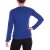 Vishes Langarmshirt Damen Gerafft V-Ausschnitt Baumwoll-Jersey