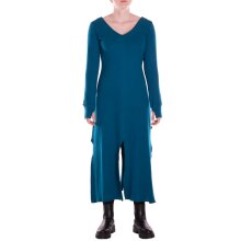 Vishes - Damen Kleid knielang aus Baumwolle -...