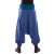 Vishes Fleece Haremshose warme Hose Winterhose Goa blau - tiefer Schritt