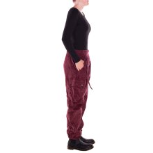Vishes Cordhose Haremshose warm mit Band und Knöpfe dunkelrot 36