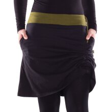 Vishes Damen A-Linie Rock Baumwolle casual elastischer...