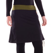 Vishes Damen A-Linie Rock Baumwolle casual elastischer...