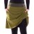 Vishes Damen A-Linie Rock Baumwolle casual elastischer Bund mit Kordel-Zug und Taschen olive-grün 36
