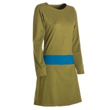 Vishes Damen A-Linie Kleid Baumwolle Casual...