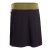 Vishes Damen Mini-Rock Baumwolle A-Linie elastischer Bund mit Kordel-Zug und Taschen schwarz-grün 44