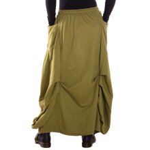 Vishes Damen Maxi-Rock XXXL Baumwolle asymmetrisch langer...
