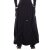 Vishes Damen Maxi-Rock XXXL Baumwolle asymmetrisch langer warmer Rock im Lagenlook mit Taschen schwarz 46-58
