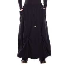 Vishes Damen Maxi-Rock XXXL Baumwolle asymmetrisch langer...