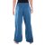 Vishes Lange Damen Sommerhose Haremshose Schlupfhose einfarbig Dehnbund ohne Taschen Einheitsgröße (34-46) blau